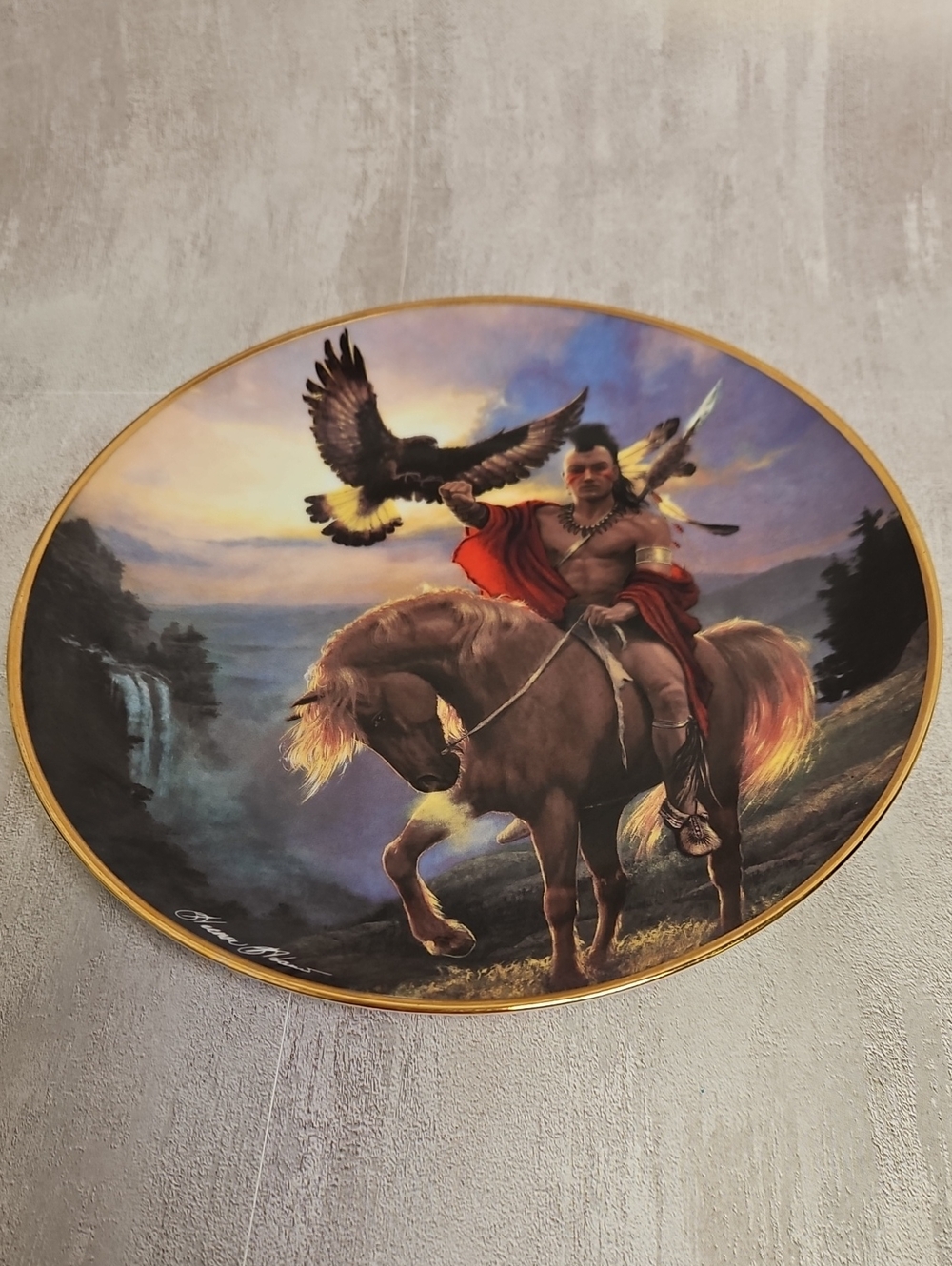 Franklin Mint "Spirit of the East Wind" Collector Plate by Hermon Adams